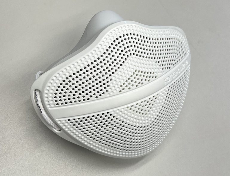 Electrostatic Face Mask Self-Charges with Breathing