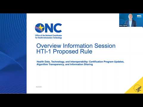 HTI-1 Proposed Rule Overview Information Session (#1)
