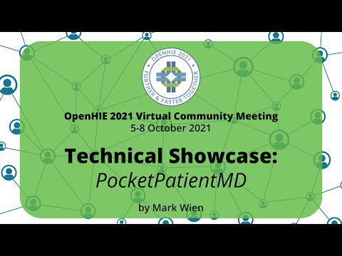 Technical Showcase: PocketPatientMD at OHIE21