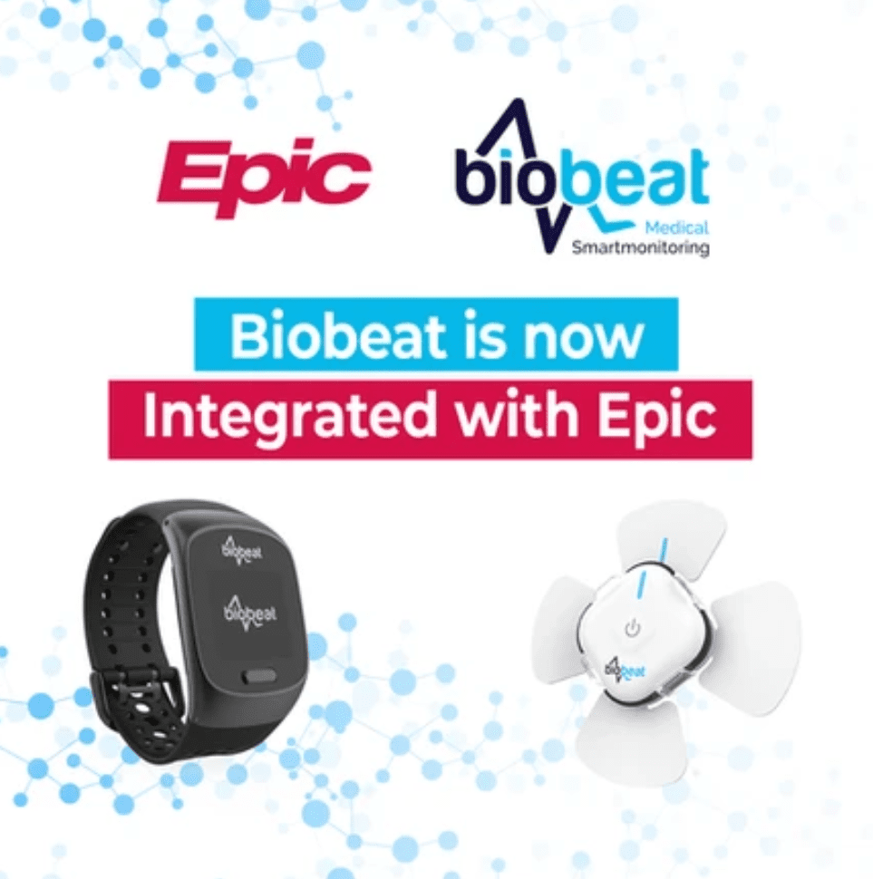 Biobeat RPM Integrates with Epic EHR to Enhance Vital Signs Data Transfer