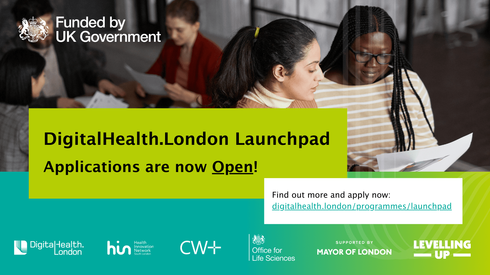 Applications open for Cohort Six of the DigitalHealth.London Launchpad - DigitalHealth.London