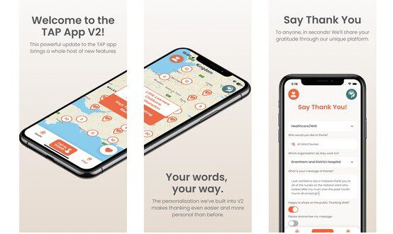 TAP social thanking platform launches new app for gratitude messages