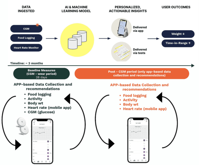 Digital health application integrating wearable data and behavioral patterns improves metabolic health