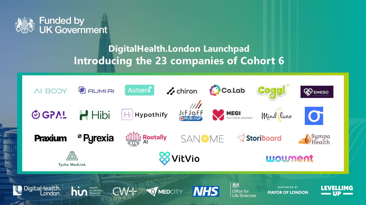 Cohort Six of the DigitalHealth.London Launchpad Announced - DigitalHealth.London