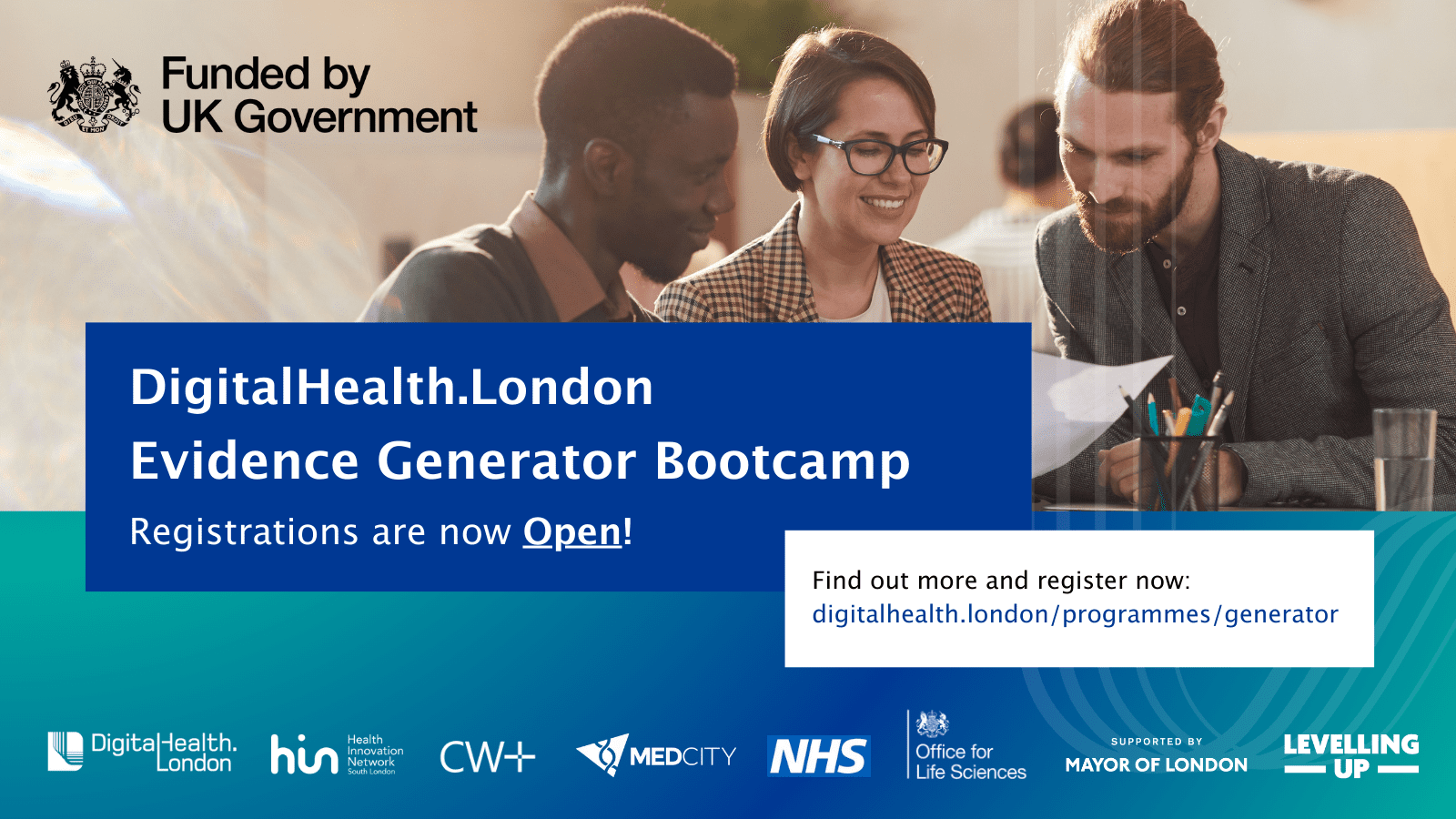 Applications open for Cohort Two of the DigitalHealth.London Evidence Generator Bootcamp - DigitalHealth.London