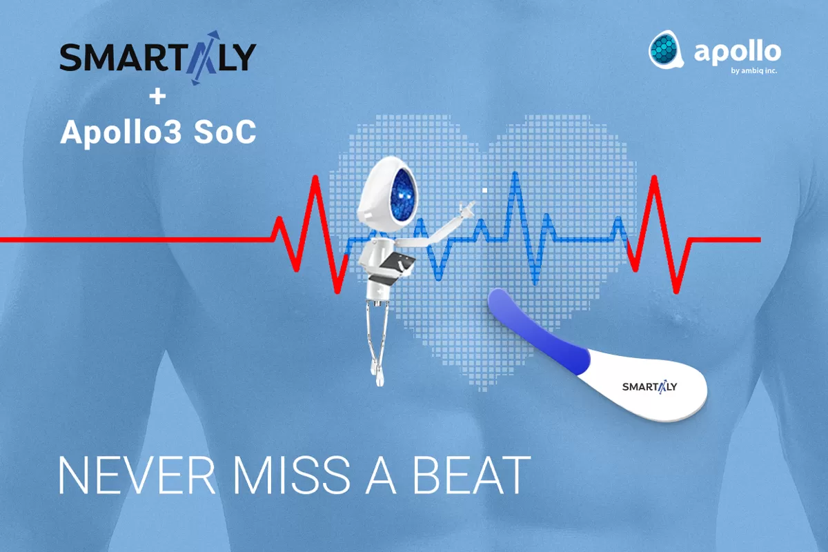 Smartaly, Ambiq to Develop AI-Powered, Week-Long ECG Monitor