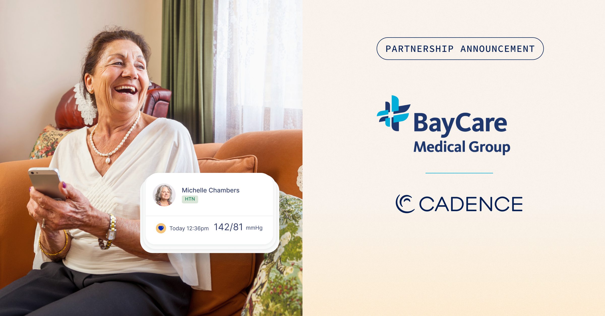 BayCare to Deploy Cadence’s Remote Patient Monitoring for Chronic Disease Management