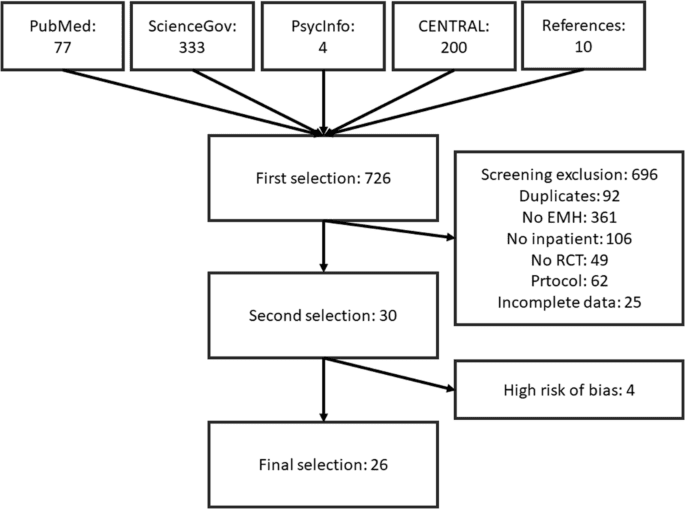 A systematic review and meta analysis on digital mental health interventions in inpatient settings