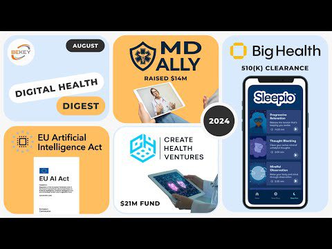 Create Health Ventures New Fund; SleepioRX 510(k) cleared; MD Ally raise $14m, the EU AI Act.