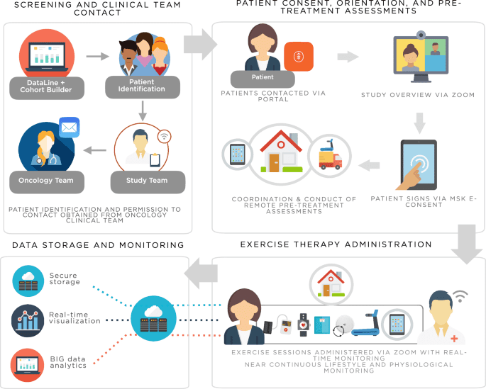 A digital, decentralized trial of exercise therapy in patients with cancer