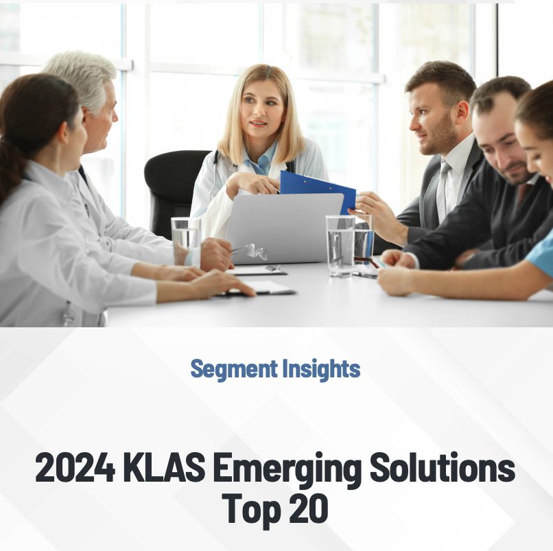 KLAS Research Unveils Top 20 Emerging Healthcare Solutions
