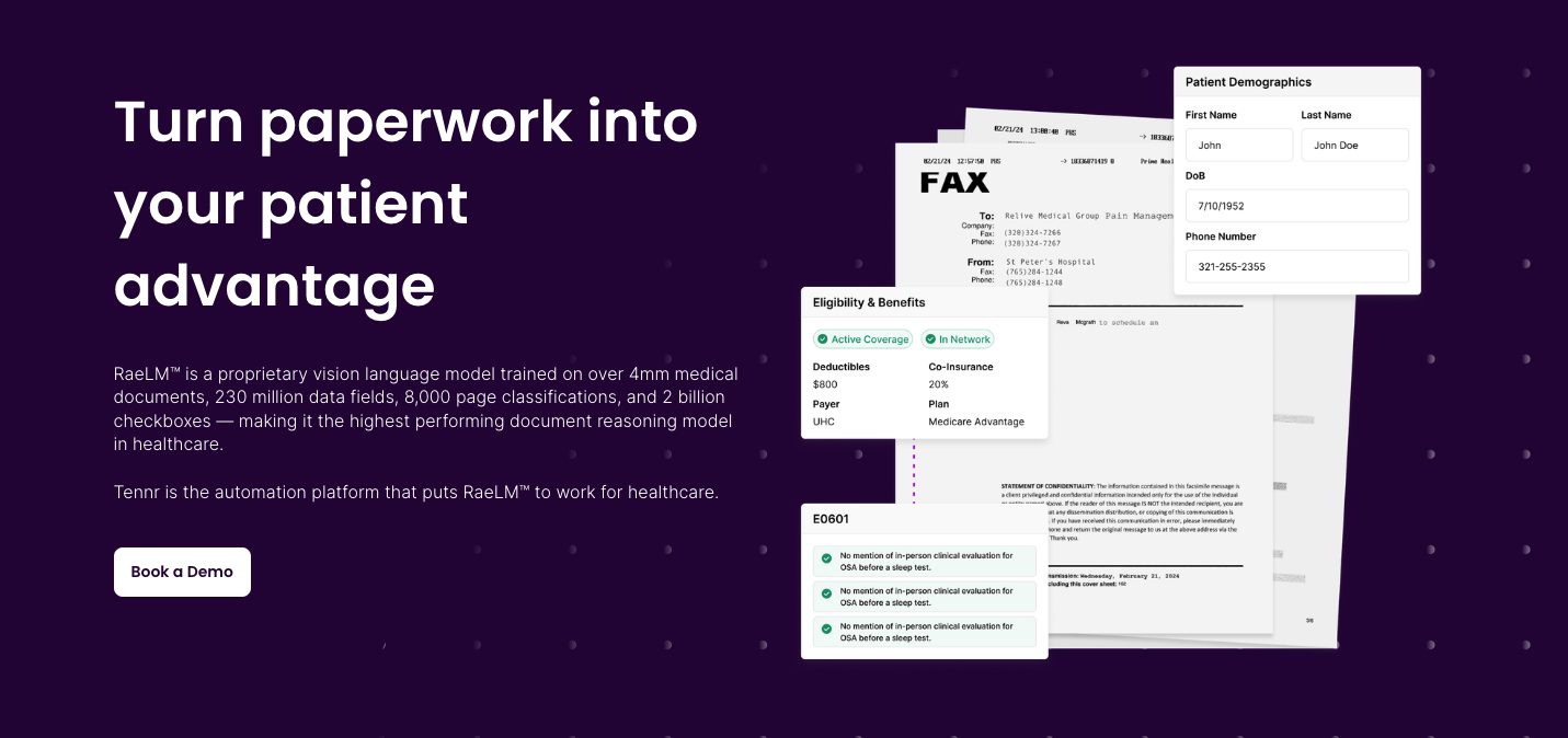 Tennr Raises $37M to Automate Healthcare Documentation