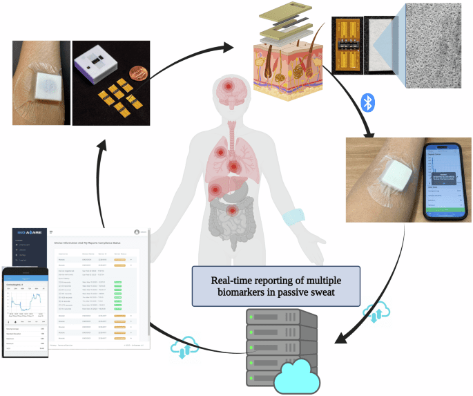 A novel sweat sensor detects inflammatory differential rhythmicity patterns in inpatients and outpatients with cirrhosis