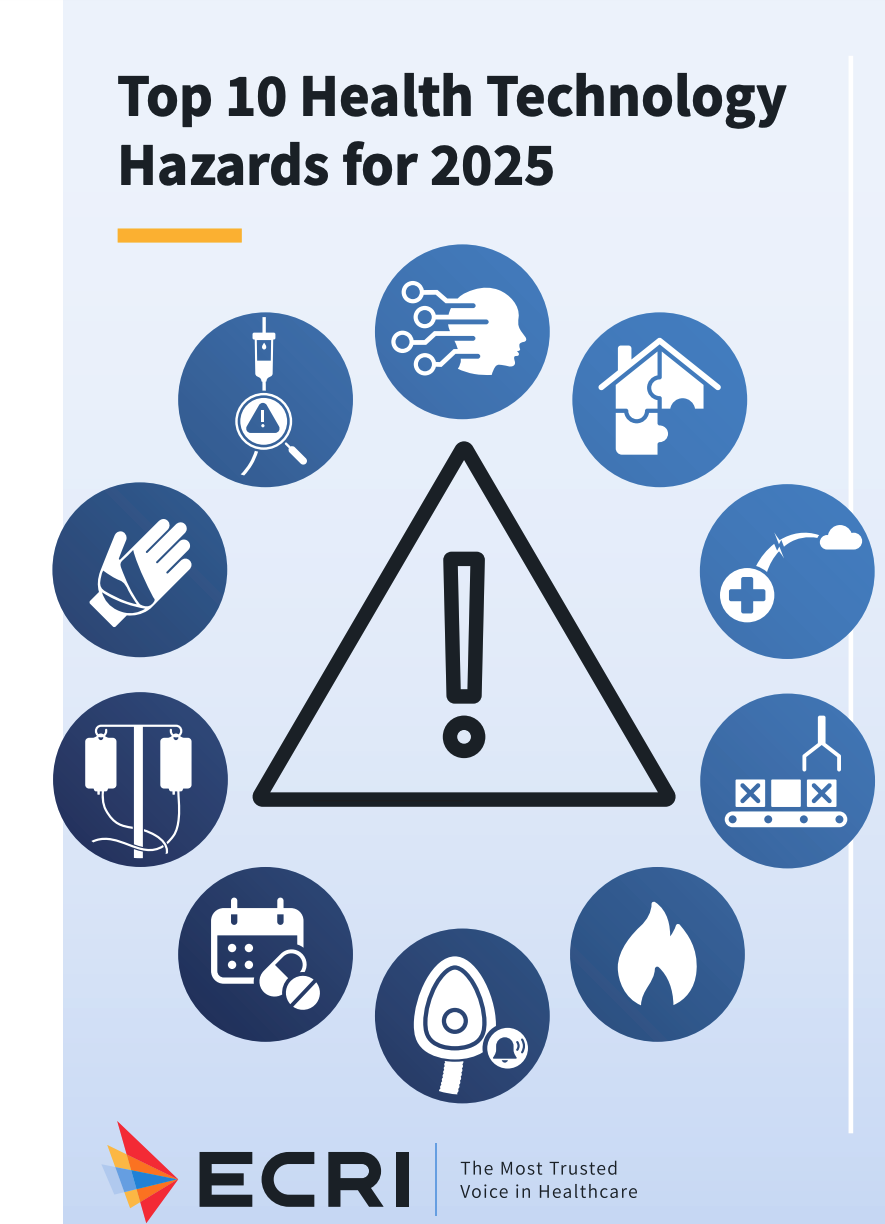 AI Tops ECRI’s Top 10 Health Technology Hazards for 2025