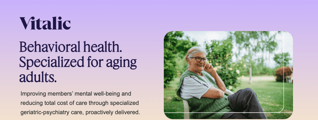Vitalic Launches Geriatric Behavioral Health Platform for Seniors