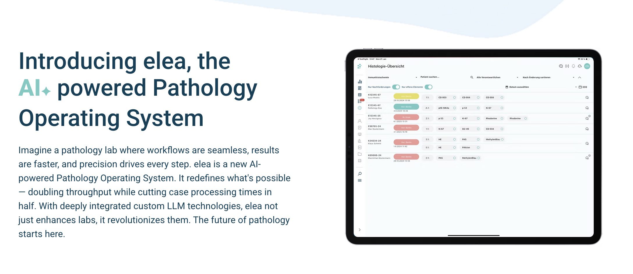 elea Raises $4.3M AI-Powered Pathology Operating System
