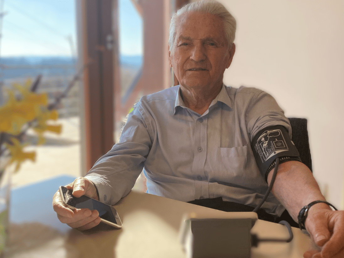 Impact of 12-Month mHealth Home Telemonitoring on Clinical Outcomes in Older Individuals With Hypertension and Type 2 Diabetes: Multicenter Randomized Controlled Trial