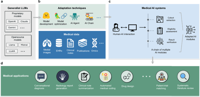 A perspective for adapting generalist AI to specialized medical AI applications and their challenges