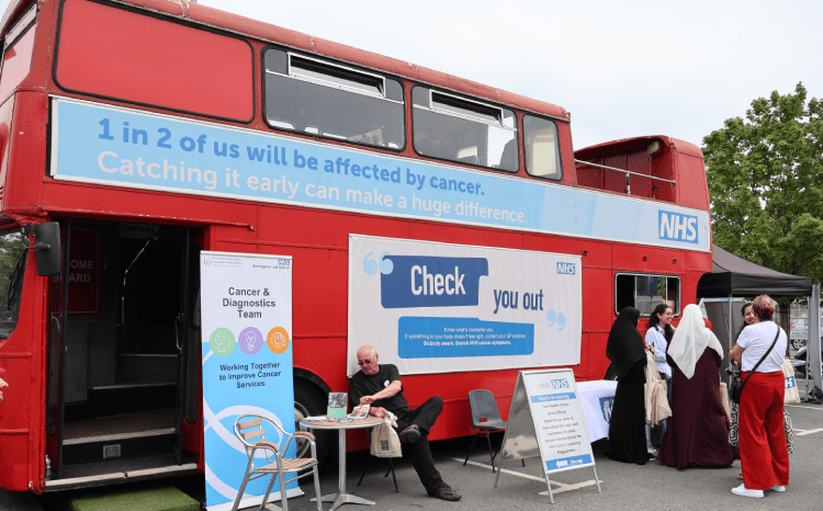 PocDoc offers heart health checks on mobile cancer test bus
