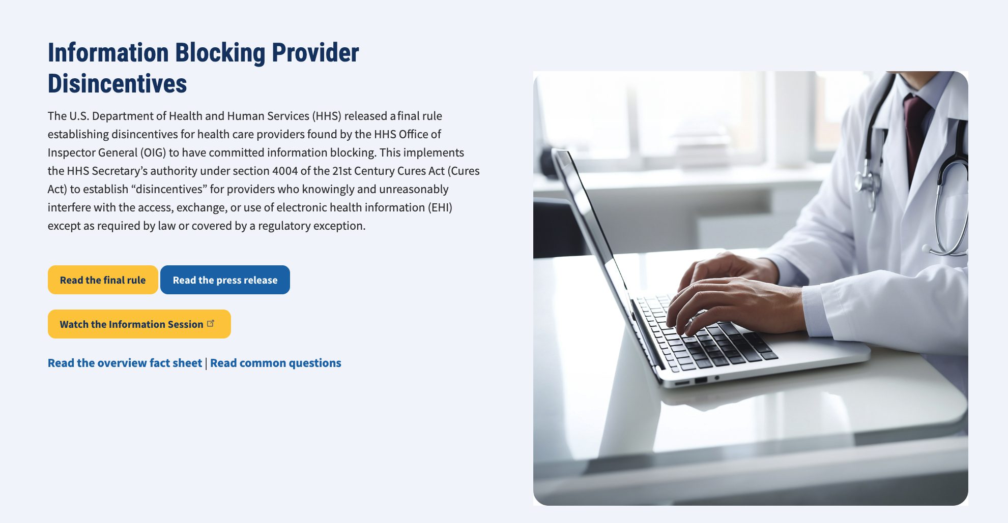 HHS Announces Crackdown on Information Blocking to Empower Patients and Innovators