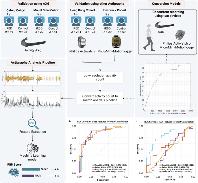 Actigraphy-based detection of isolated REM sleep behavior disorder: multicenter validation across devices and populations