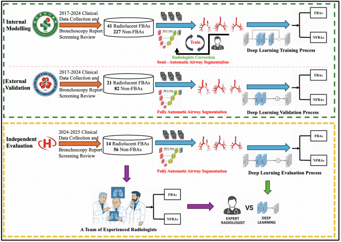Automated detection of radiolucent foreign body aspiration on chest CT using deep learning