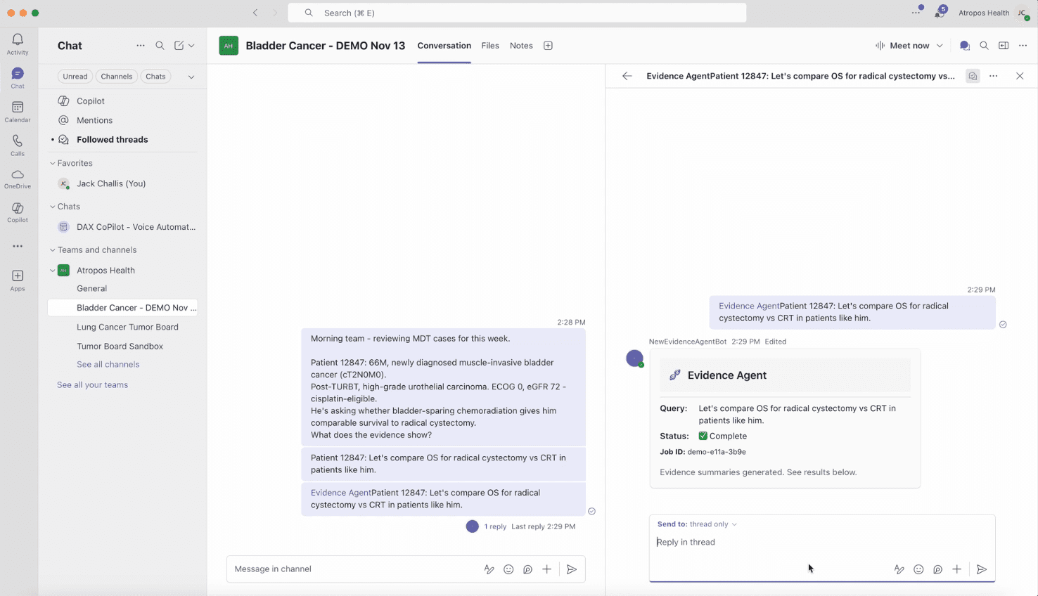Doctors Can Now Search RWE on Microsoft Teams: Atropos Health Integrates Evidence™ Agent with Microsoft Teams