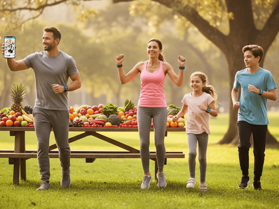 A Refined Mobile Health Intervention (SMARTFAMILY2.0) to Promote Physical Activity and Healthy Eating in a Family Setting: Randomized Controlled Trial