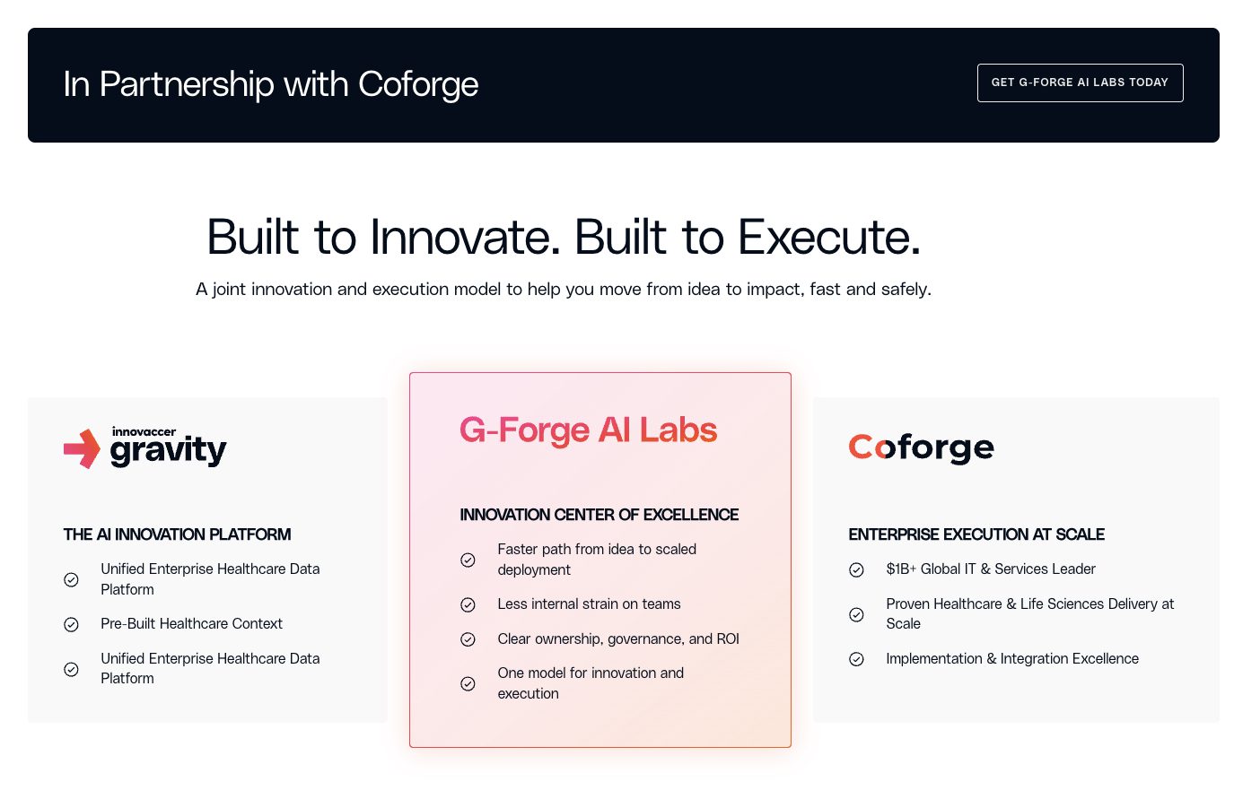Innovaccer and Coforge Partner on G-Forge: A New Center of Excellence for Healthcare AI